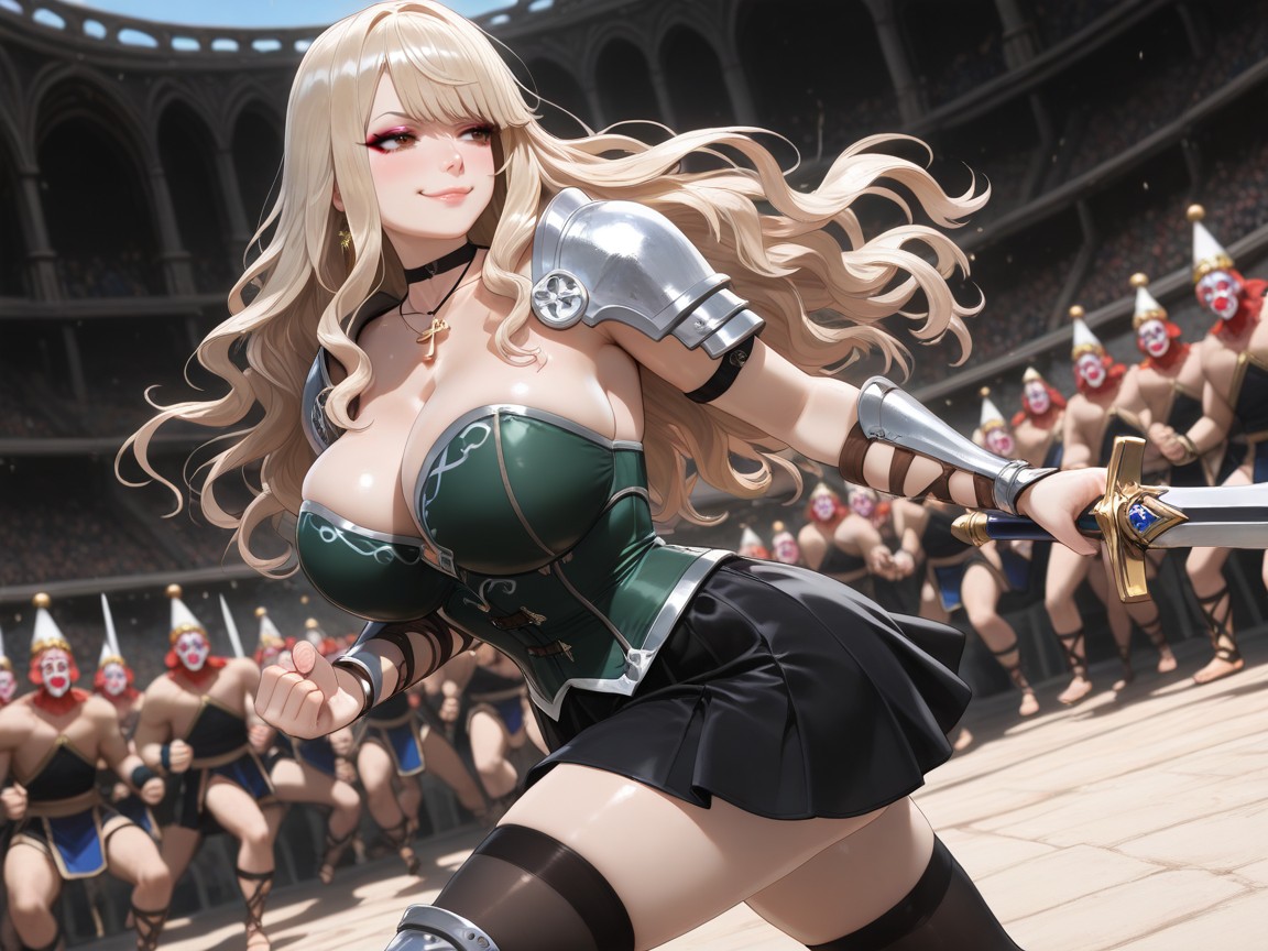 Battle Arena, Brown Eyes, Large Detailed Eyes Hentai AI Porn