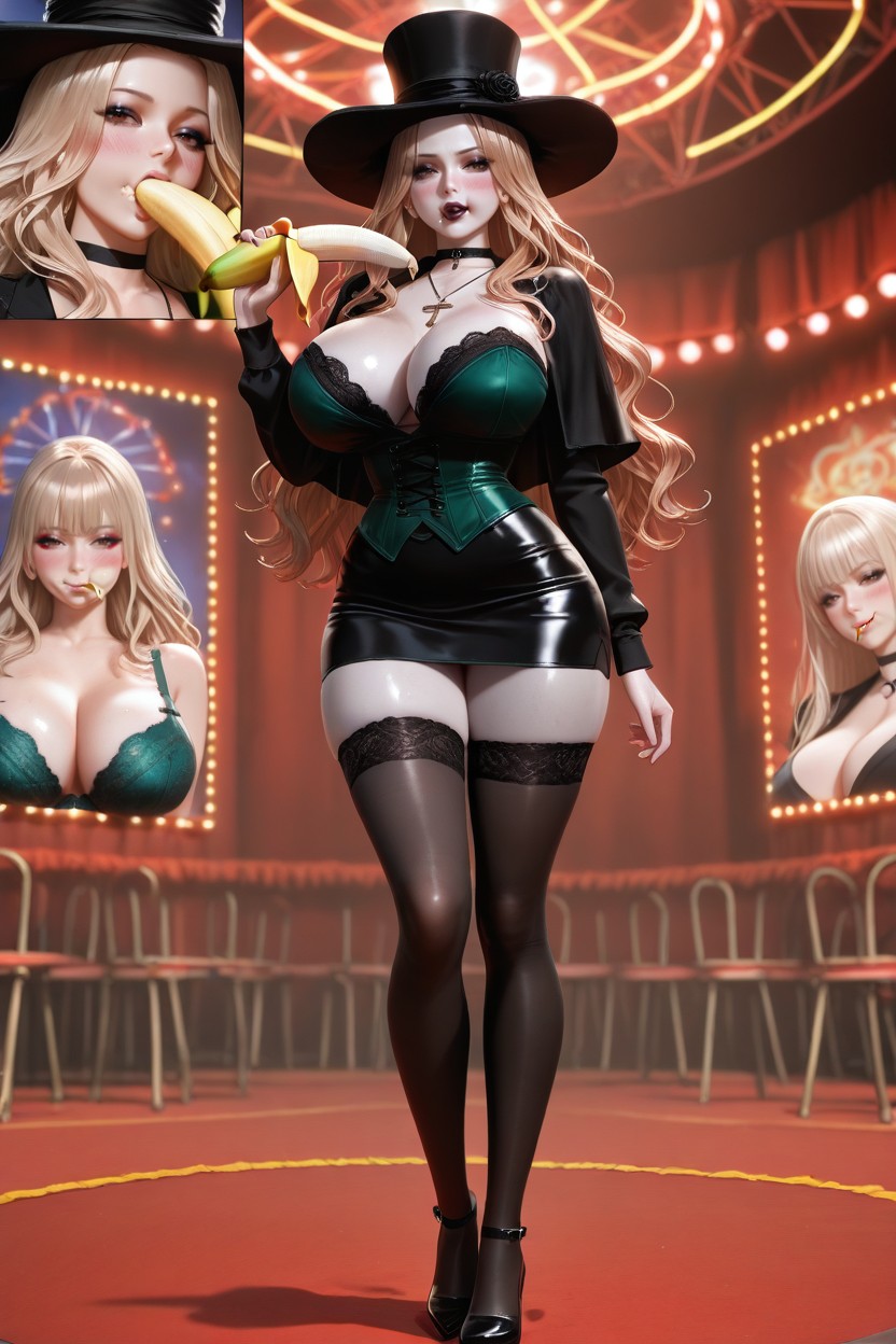 Distant, Close Up, Black Miniskirt Hentai AI Porn