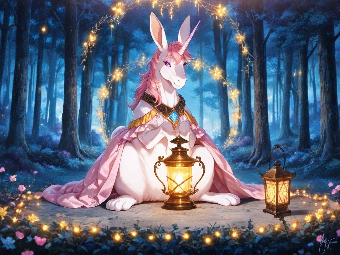 2 People, Bowing Sweetly And Balancing Glowing Orbs Of Light In Front Of The Stage, A Pink Hentai AI Porn