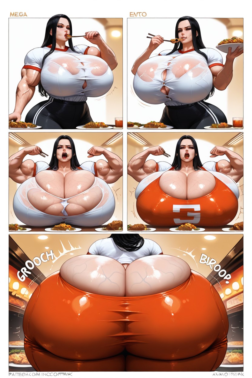 Gym Clothes, Growth Effects, Ultra Massive Breasts Hentai AI Porn