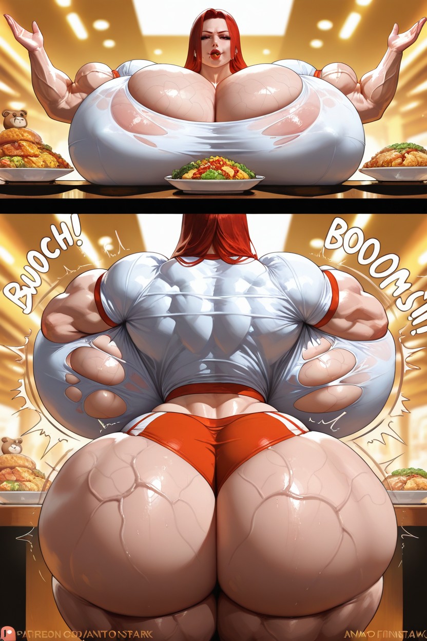 Growth Progression Comic, Thigh Veins, Mega Boobs Hentai IA