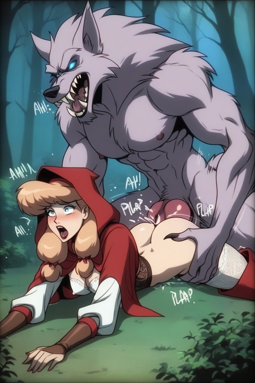 Bounce Lines, Slutty, Monster Werewolf Hentai AI Porn
