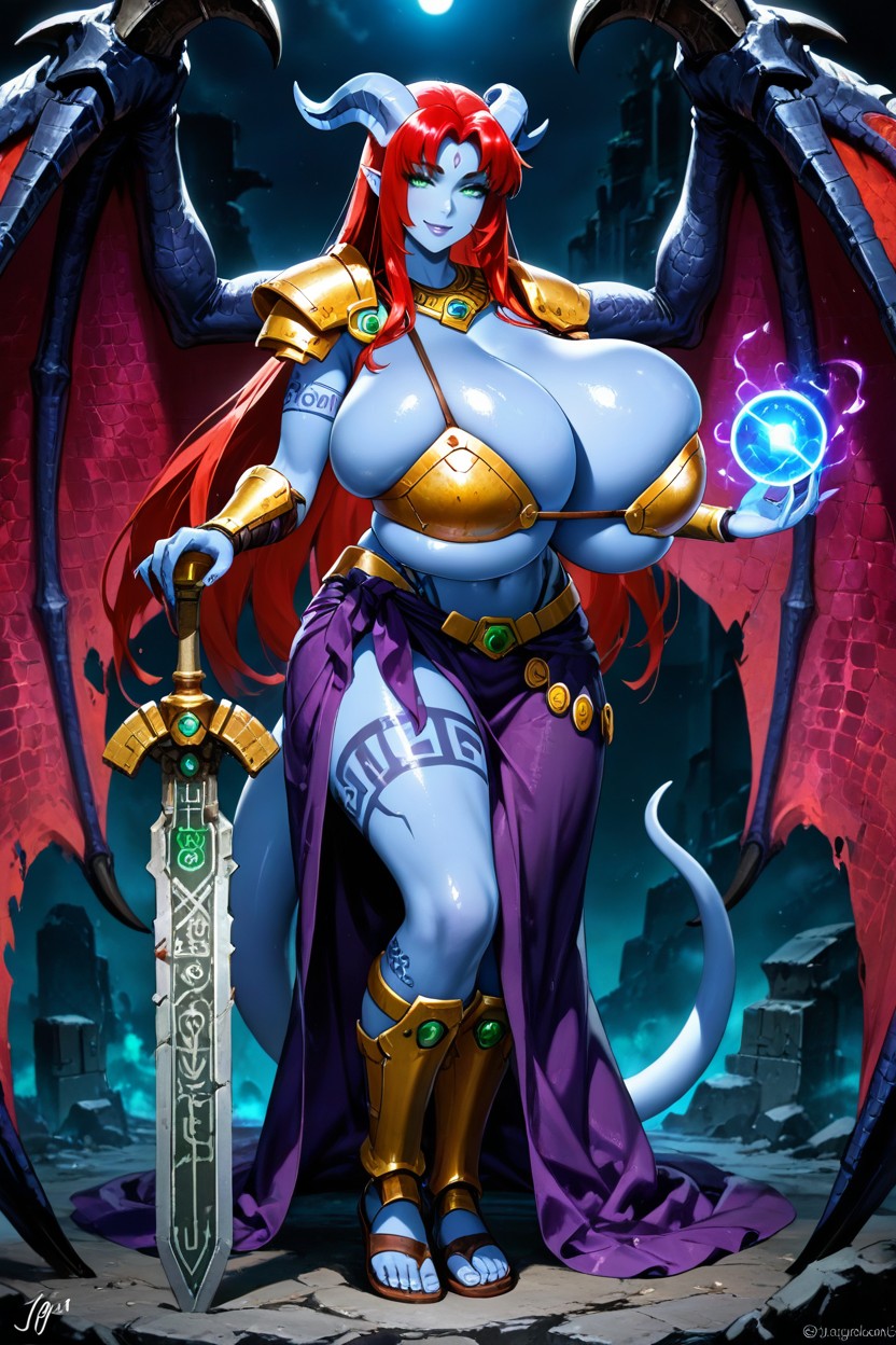 Green Eyes, Hyper Breasts, 25+ Hentai AI Porn