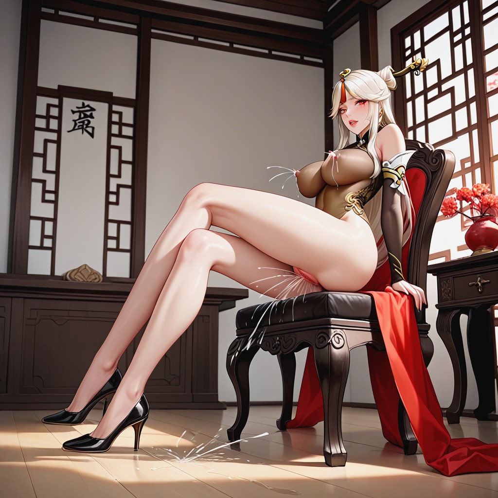 One Scene, Full Body Image, Erect Nipples Porno IA Hentai