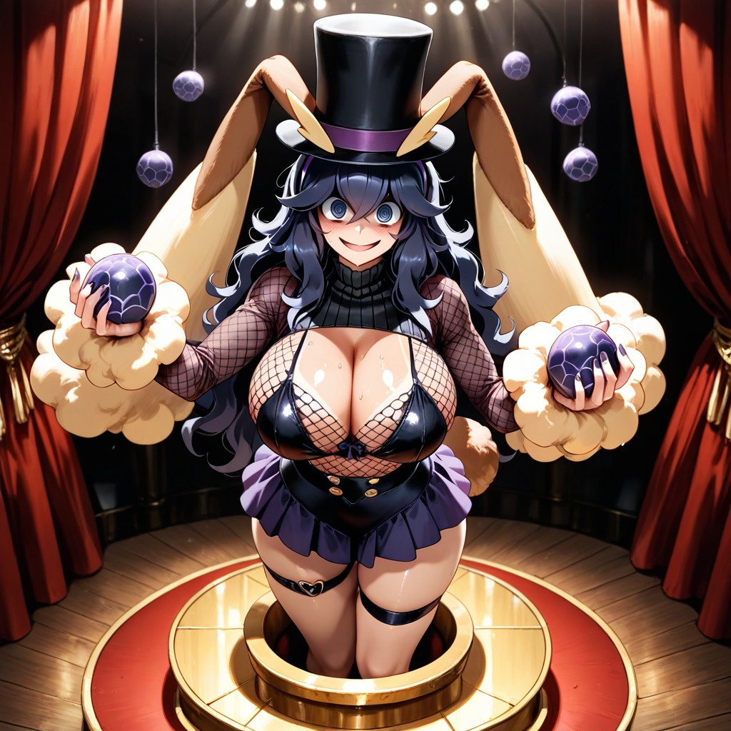 Smiling Mouth Open, Thigh Straps, Lopunny Bra Hentai AI Porn