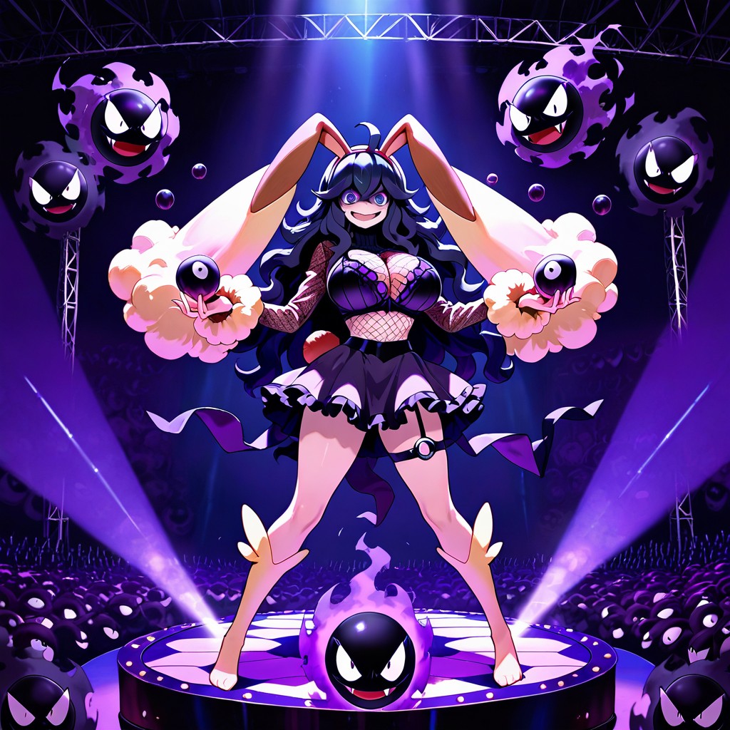 Hex Maniac On Circus Stage, Huge Tits, Corps Entier Porno IA Hentai