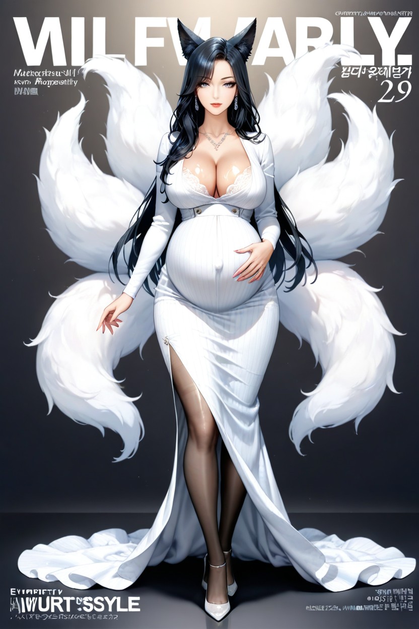 Length Dress, Fitted Dress, Extremely Beautiful AI黃漫