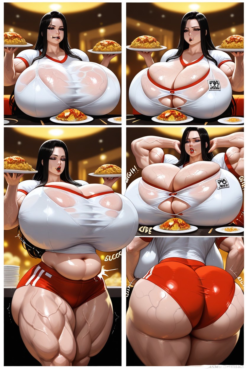 Heavy Breasts, Buffet Restaurant, Grabbing Breasts 헨타이 AI 포르노
