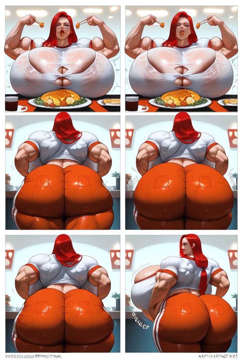 Hanging Breasts, Colossal Breasts, Muscle Expansion Porno IA Hentai