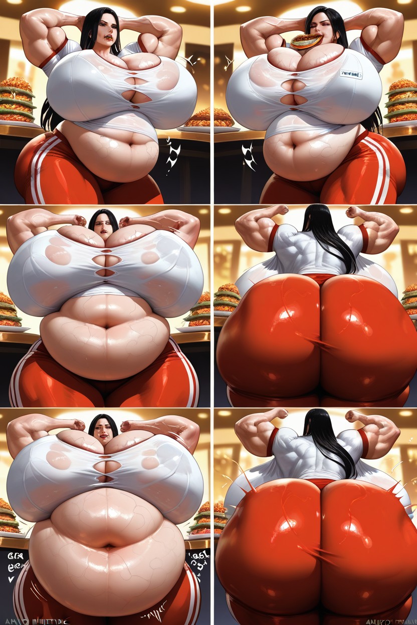 Engorged Breasts, Huge Muscles, Heavy Breasts AI黄漫
