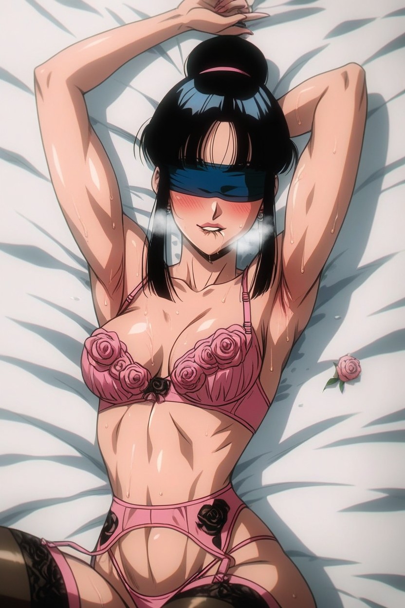 黒髪, Movement Lines, Blindfolded ヘンタイAIポルノ