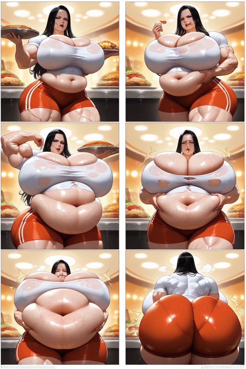 Thigh Veins, Growth Progression Comic, Mega Boobs AI黃漫