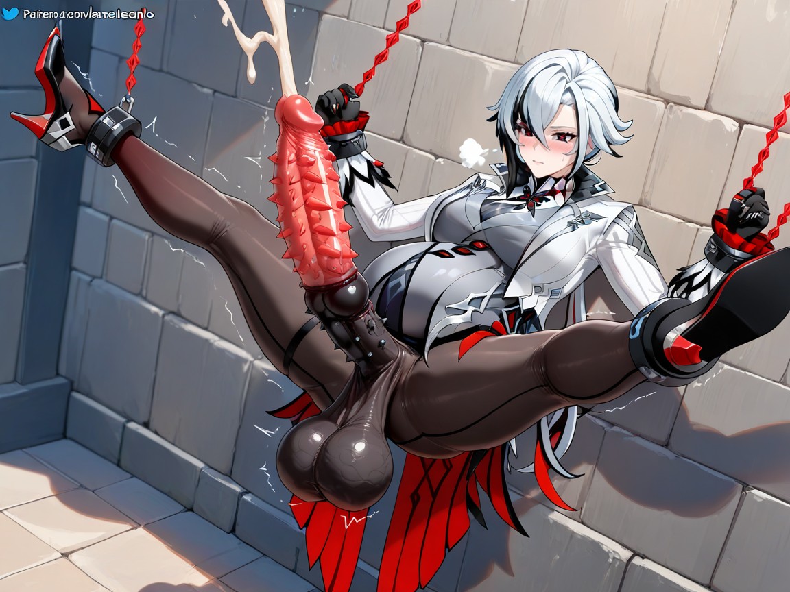 Solo, Black Penis, Spiked Testicles ヘンタイAIエロ