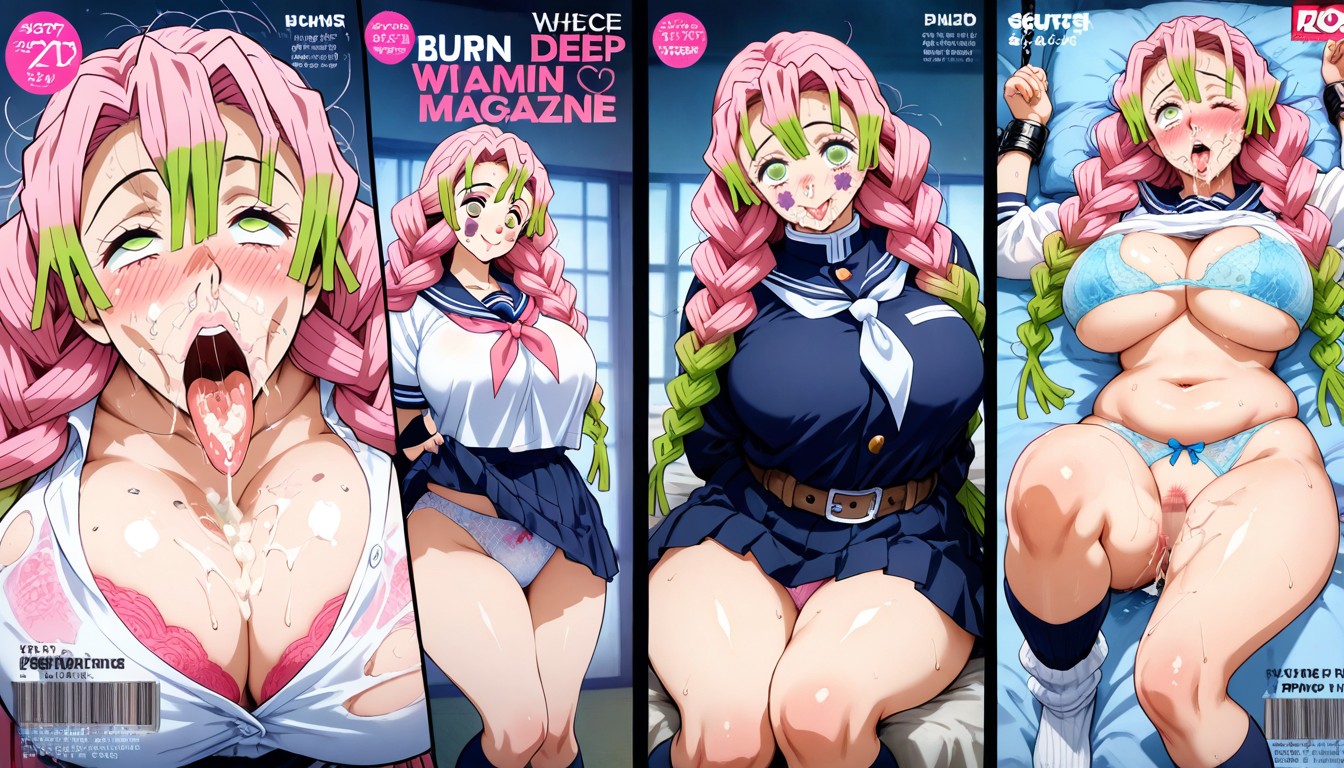 W Piece, Blushing, One Eye Half-open Porno IA Hentai