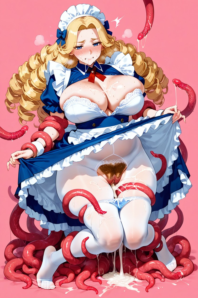 Excessive Pubic Hair, 풀 페이스 블러셔, Sheer Pantyhose 헨타이 AI 포르노