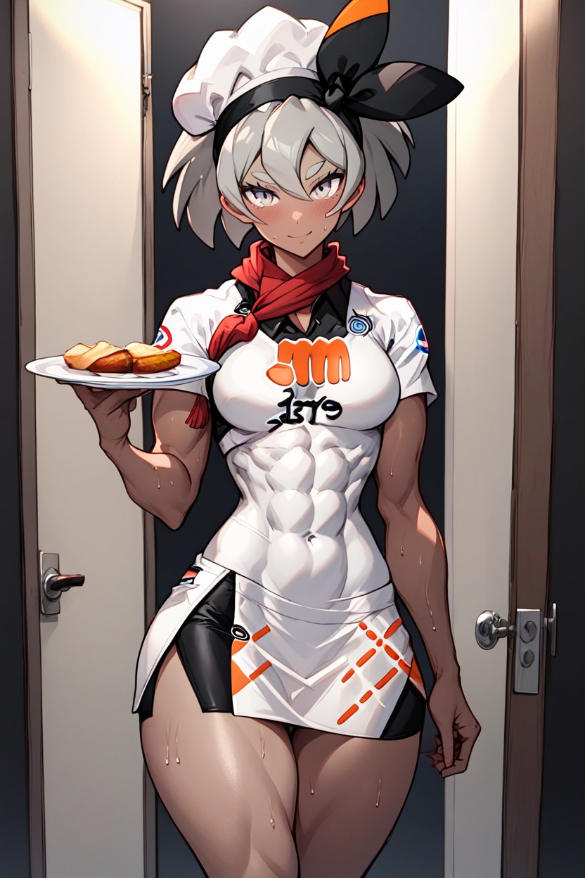 Pencil Skirt, Night Time, Chef Outfit ヘンタイAIポルノ