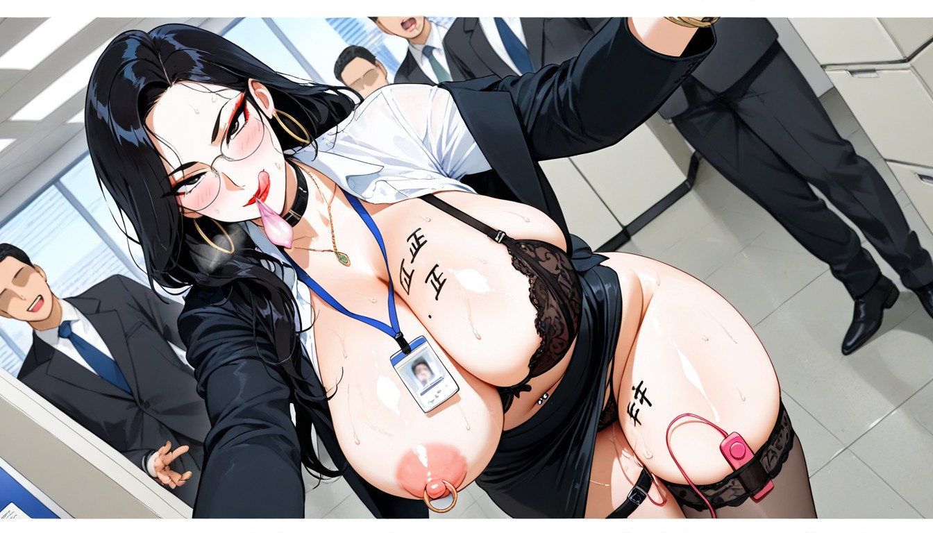 Black Bra, Smug Expression, Close Up Focus Face Porno IA Hentai