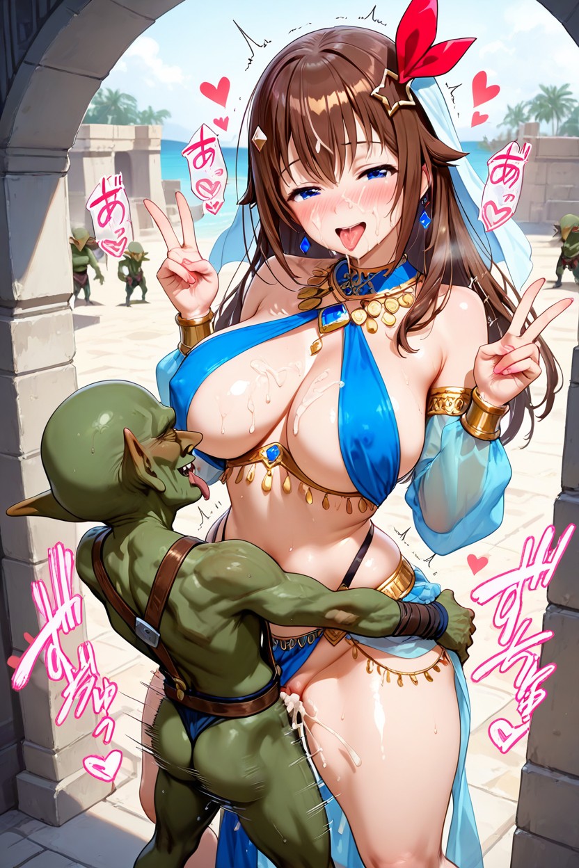 Womb Massive With Semen, Half-closed Eyes, Harem Outfit Hentai IA