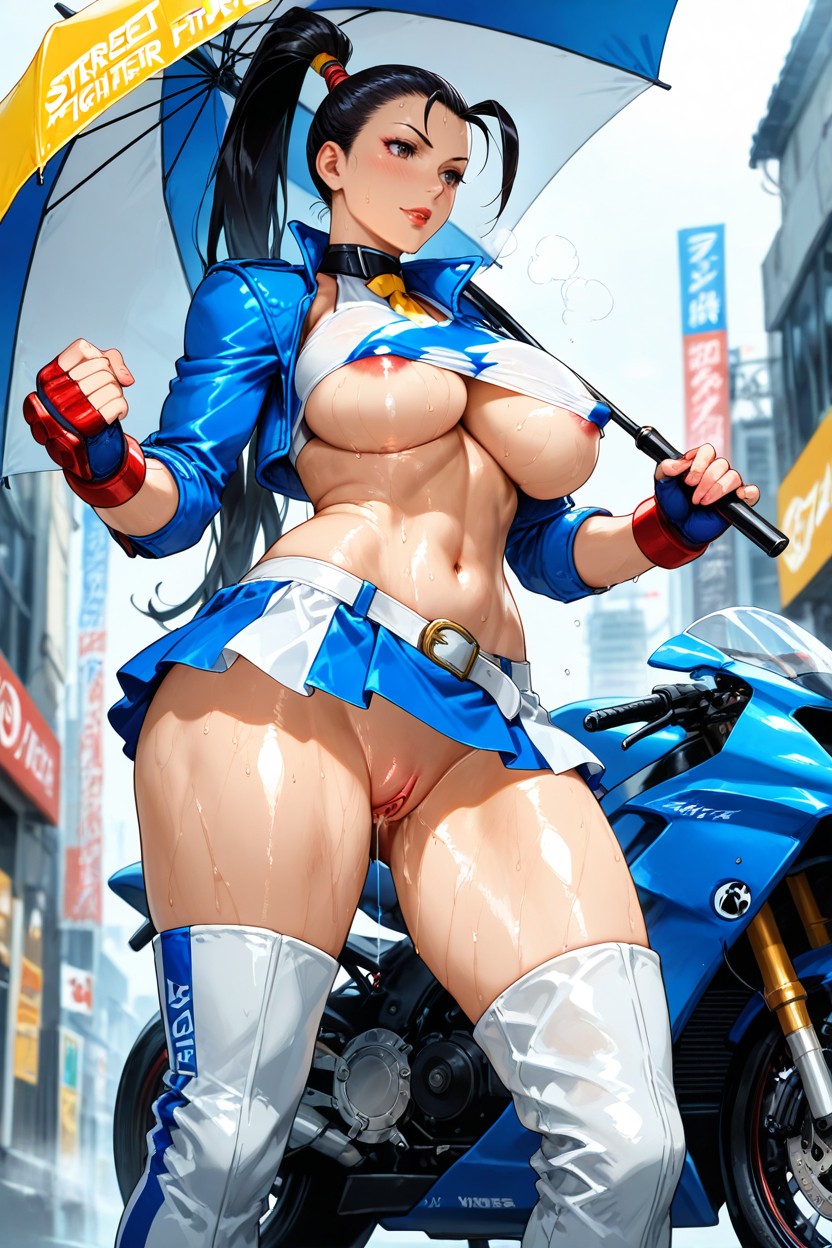 Extremely Sweaty, Clamshell Pussy, Delgada Hentai IA