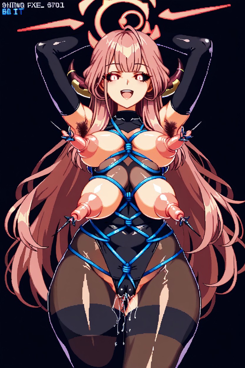 Black Sclera, Feliz, Four Breasts Hentai IA