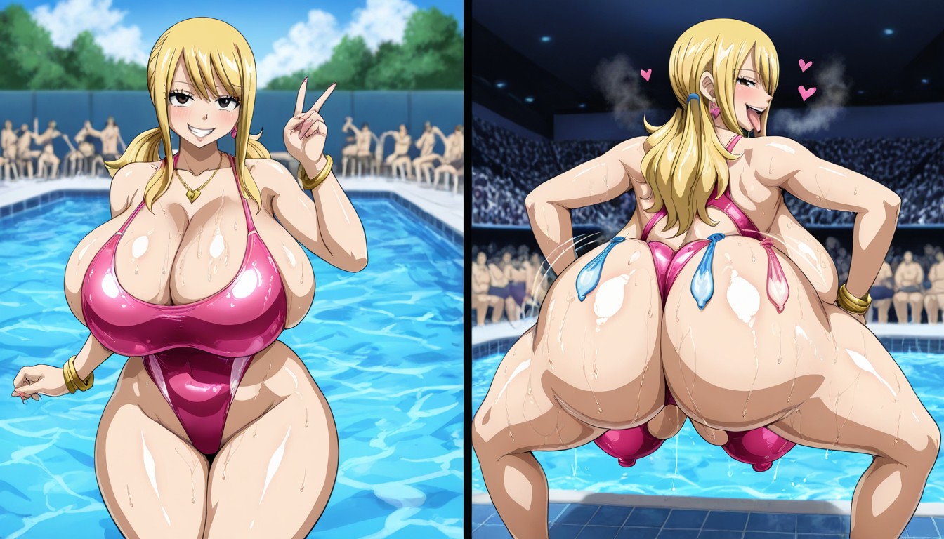 Voluptuosa, Gold Bracelet, Bowlegged Pose Hentai IA