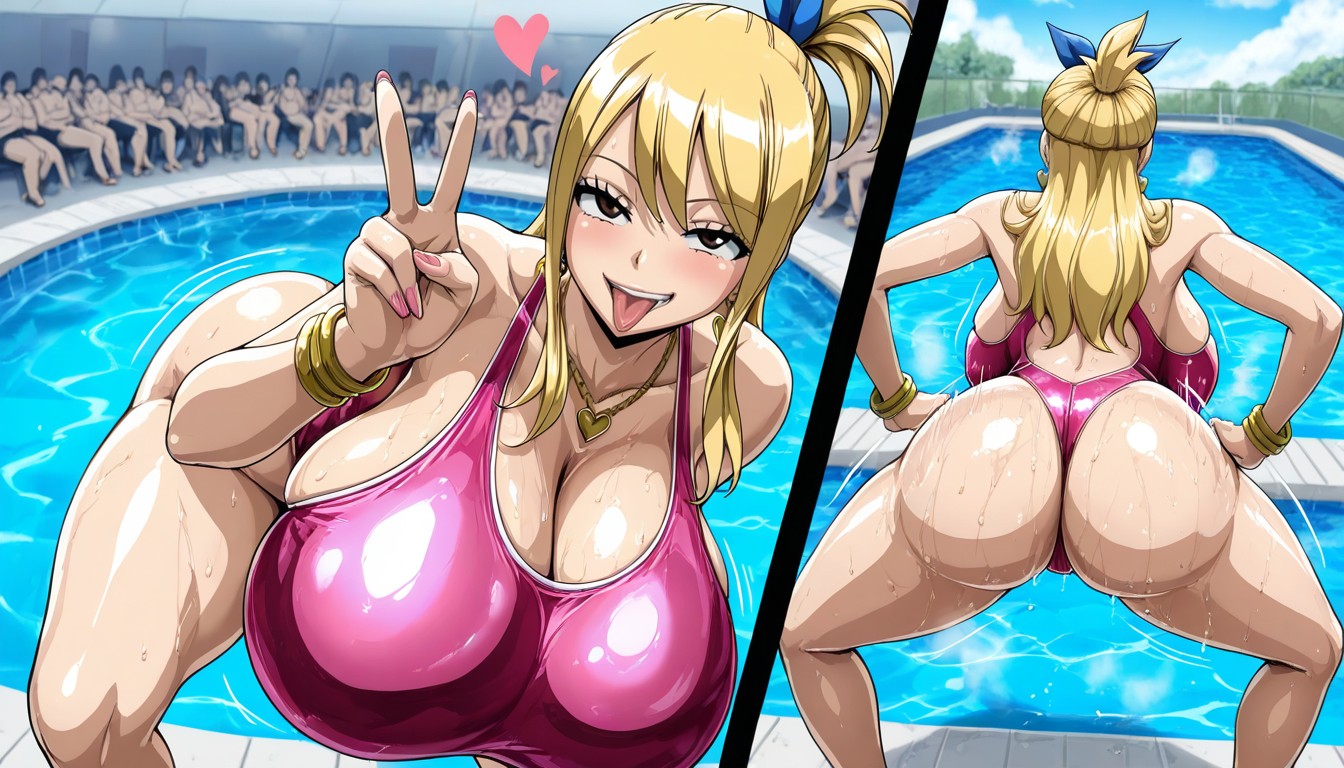 Butt Out, Bowlegged Pose, Bent Over Hentai IA