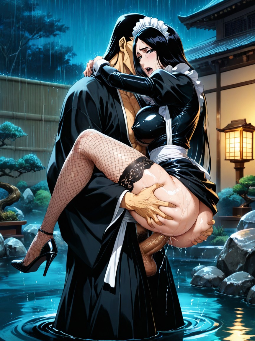 Uncensored, Moaning, Zaraki Kenpachi Has Spiky Black Hair Hentai AI Porn