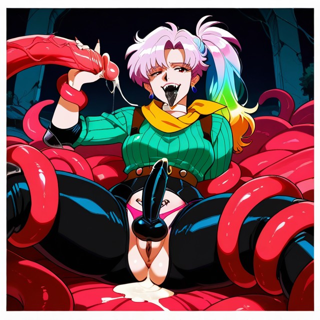 Pechos Pequeños, Sagging Testicles, Garbage Hentai IA