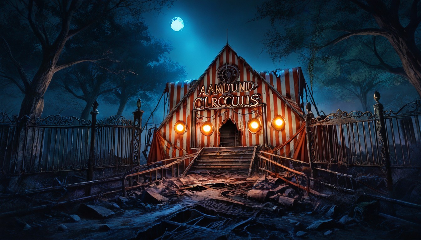 18+, K, Rusted Wrought-iron Gate With Rounded Archway Under The Moonlight Hentai IA