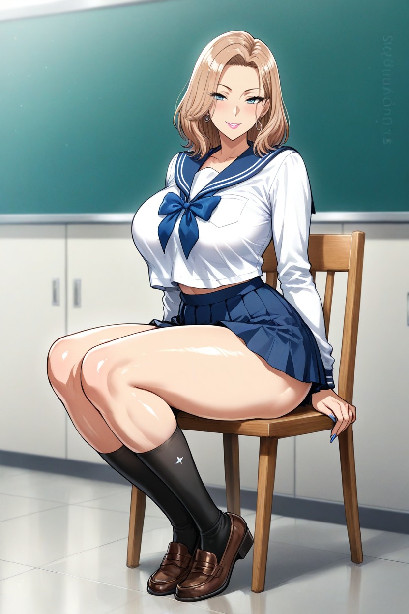 Delgada, Gyaru, Toned Ass Hentai IA