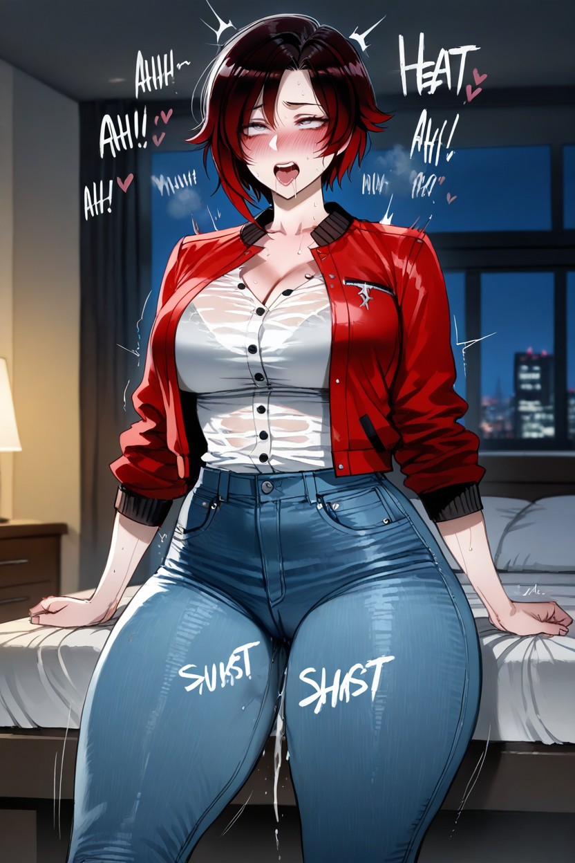 Muscular, Denim Jeans, In Heat Hentai KI Porno