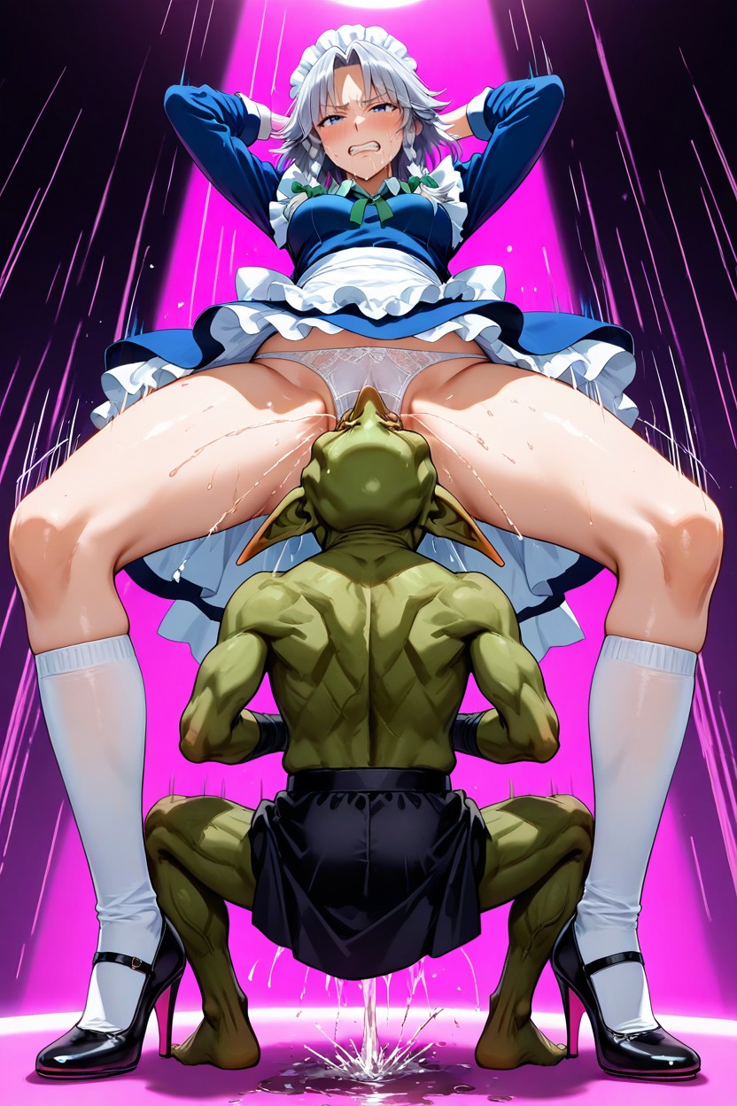 25+, Strip Club, Standing In Bowlegged Pose Hentai IA