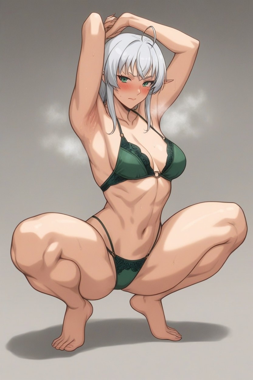 Curvy Body, Embarrassed Face, Corto Hentai IA