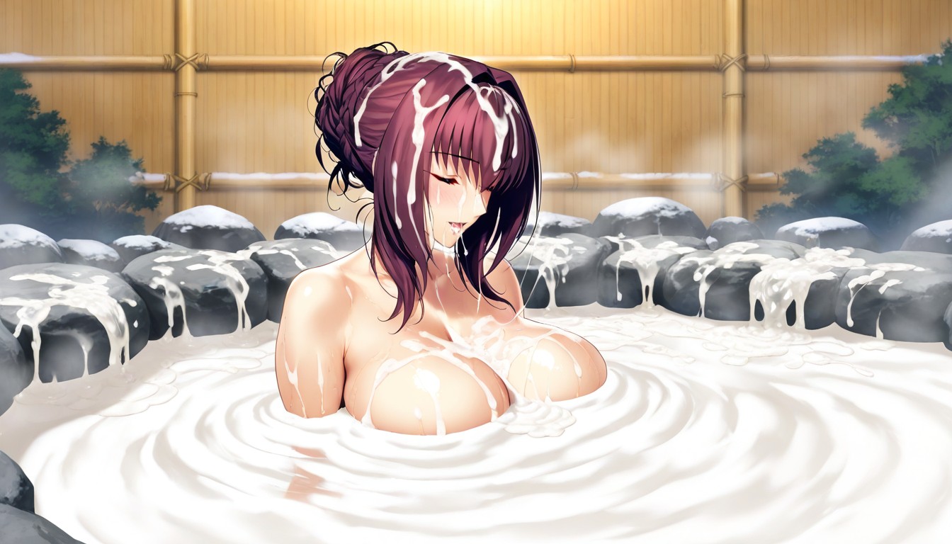 Maximum Cum Everywhere, Huge Amount Of Cum On Breasts, Cum Covered Hair Hentai IA