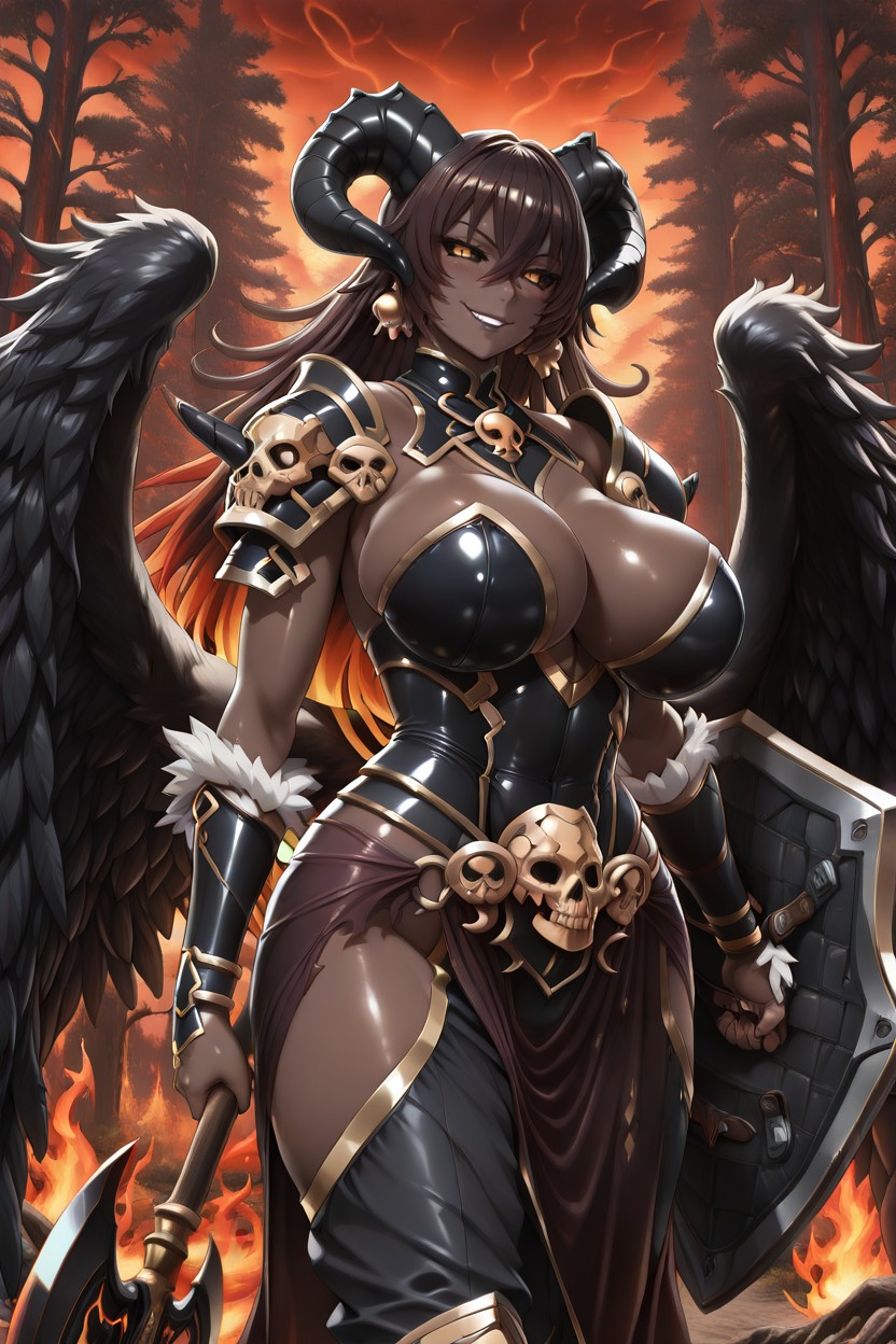 Model, 25+, Flaming Sky Hentai AI Porn