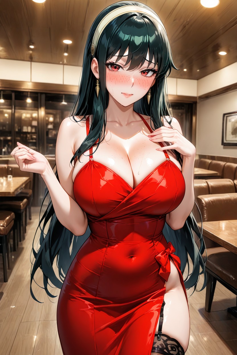 Blushing, Perfect Face, Freckles Hentai AI Porn