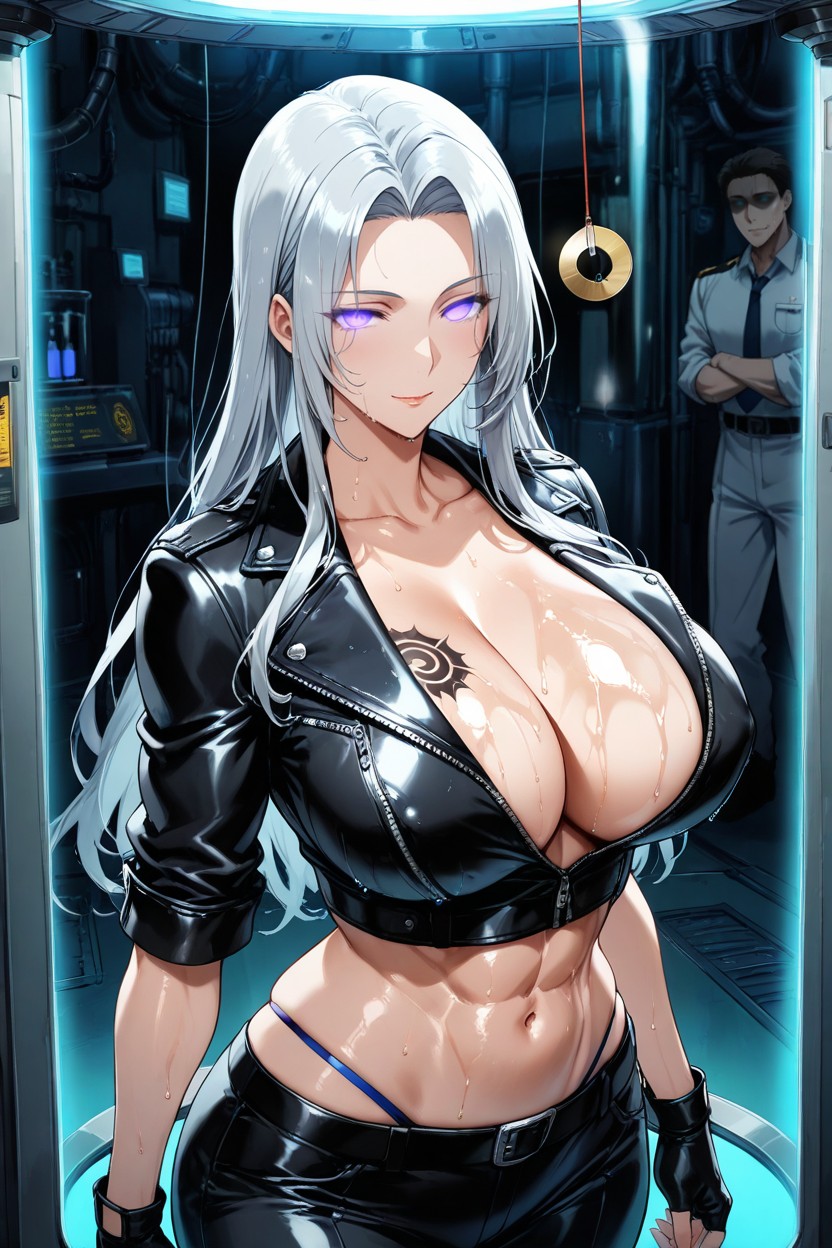 Toned, Laboratorio, Standing At Attention Hentai IA