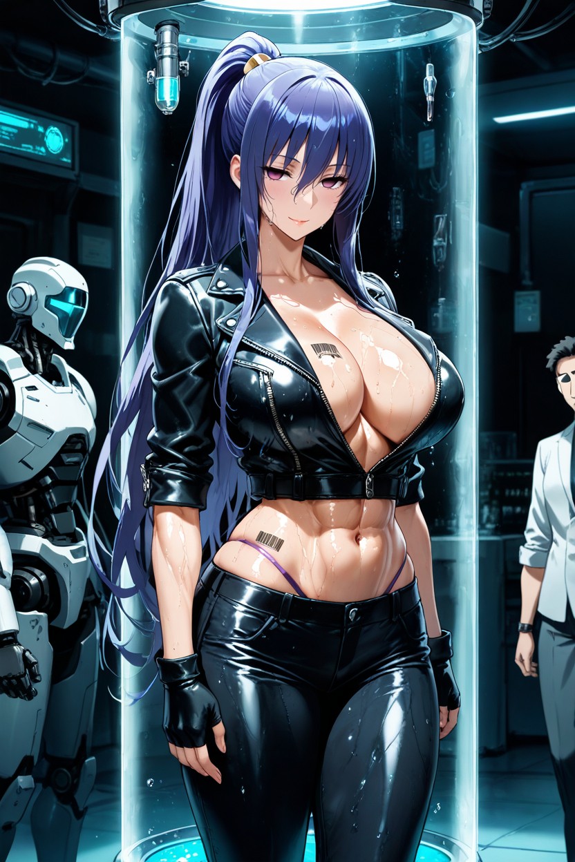 Seductive Smile, Expressionless, Tight Fitting Clothes Hentai AI Porn