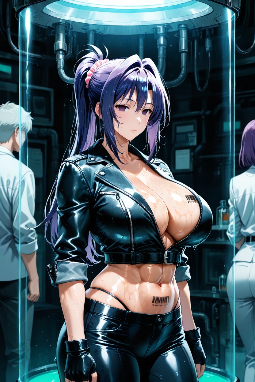 Standing At Attention, Breathtakingly Beautiful, Tight Fitting Clothes Hentai IA