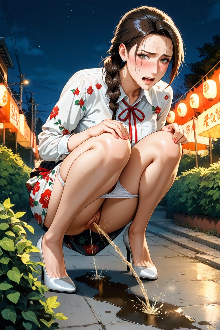 Caught In The Act, Small Breasts, Tired Face Hentai AI Porn