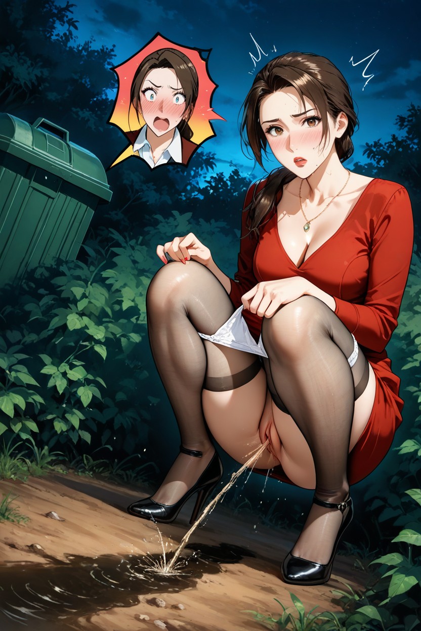 Necklace, Vagina, Looking At The Viewer Hentai AI Porn
