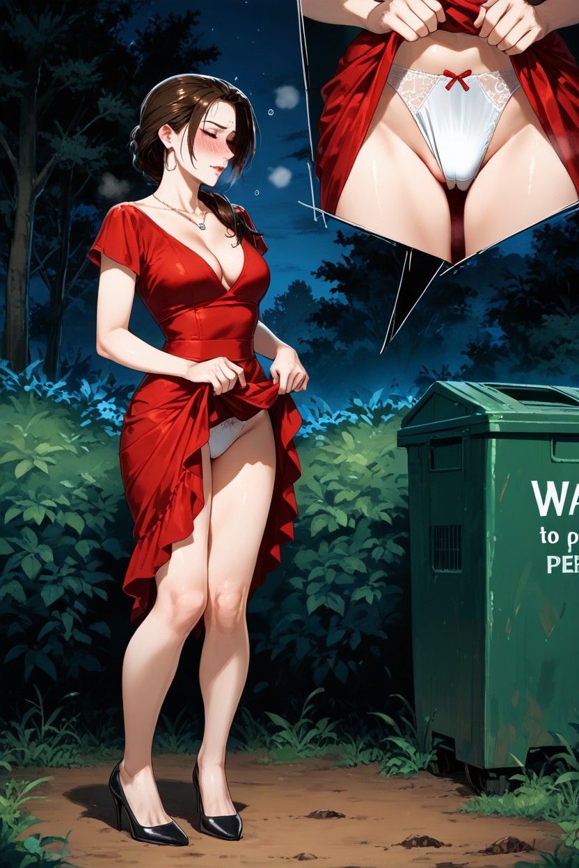 Near A Bush, Prepared For Squat, Sexy Hems Hentai AI Porn