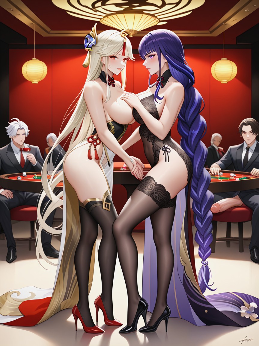 Extremely Long Legs, Women, Full Body Image Hentai IA