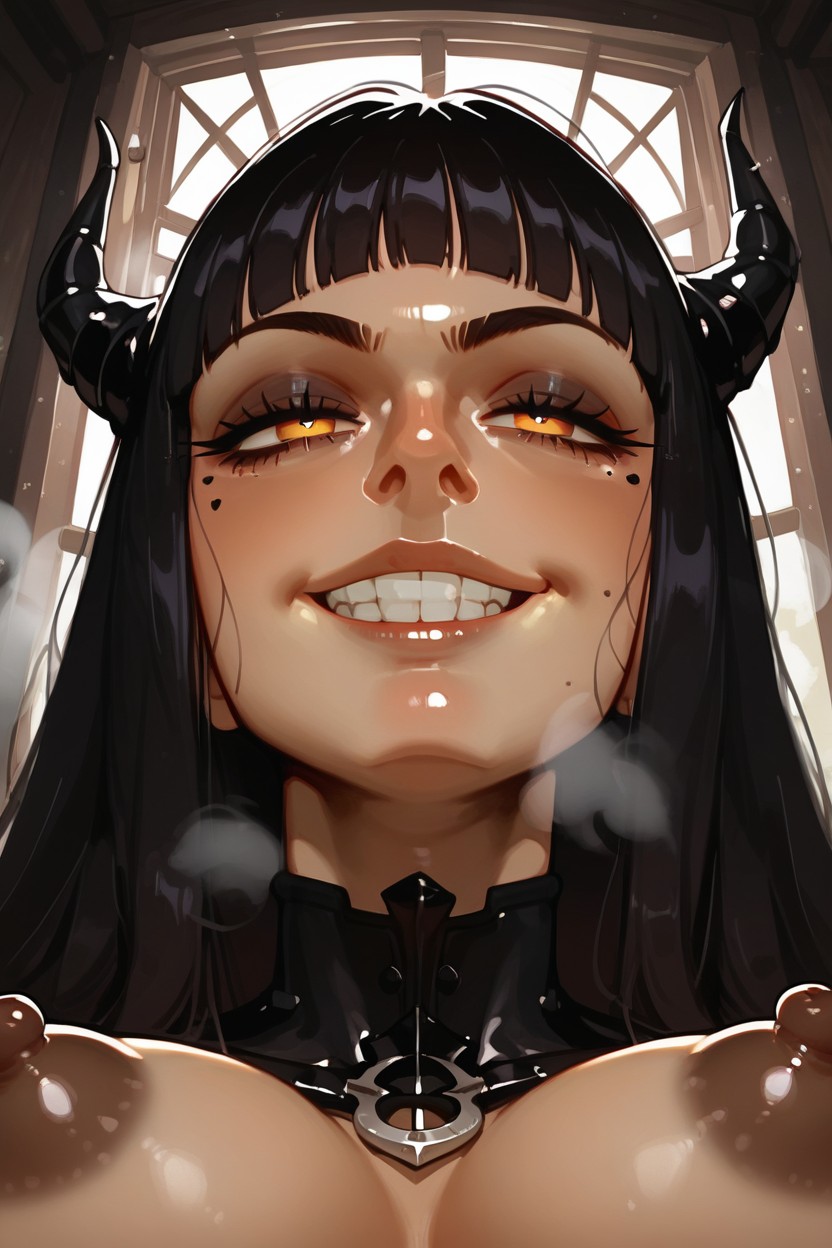 In Front Of, Detailed, Annoyed Hentai IA