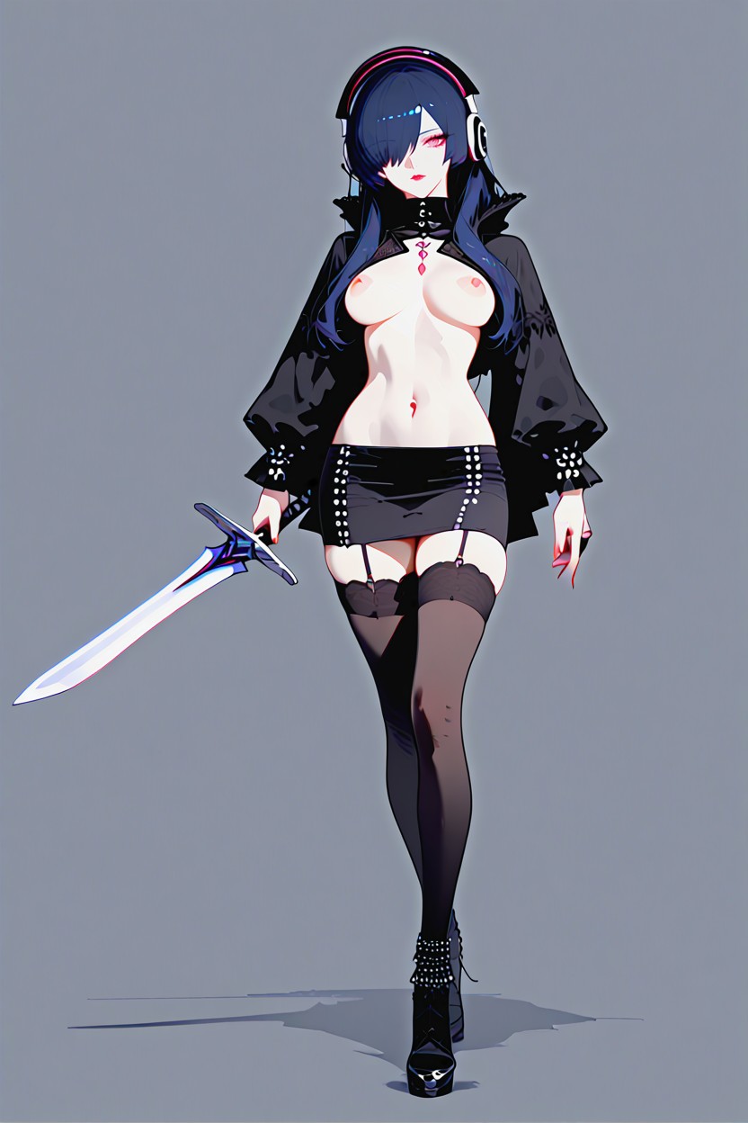 Kunoichi, Hairlessness, Soft Shine Hentai IA