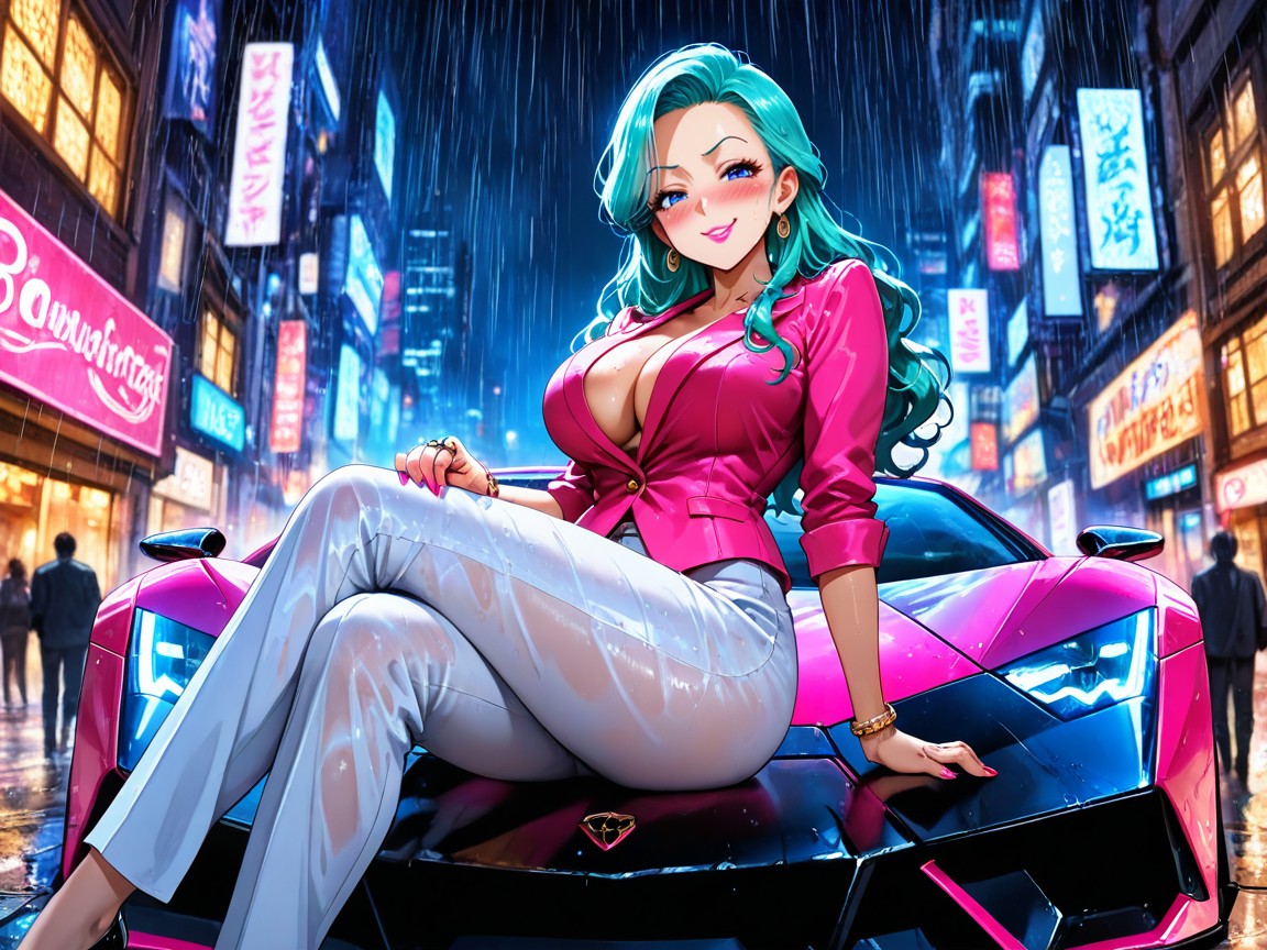 High Resolution, Her Legs Crossed, ¾ Angle From The Front And Right Hentai IA