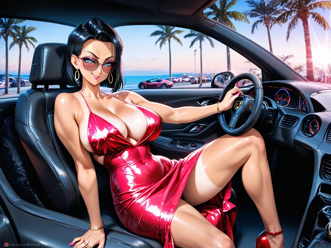 Blue Hour, Smoking A Cigarette, Ultra Detailed Hentai AI Porn