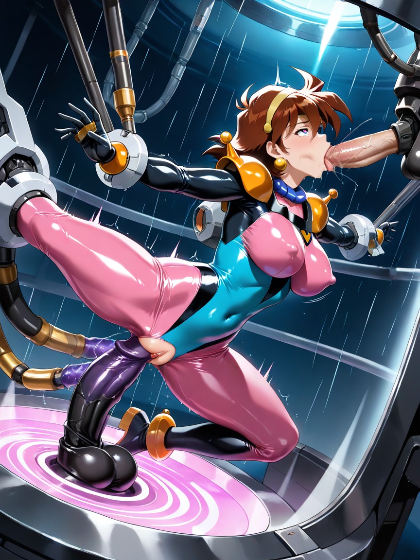 Piston, Break Girl, Gold Rings On Wrists And Ankles Hentai IA