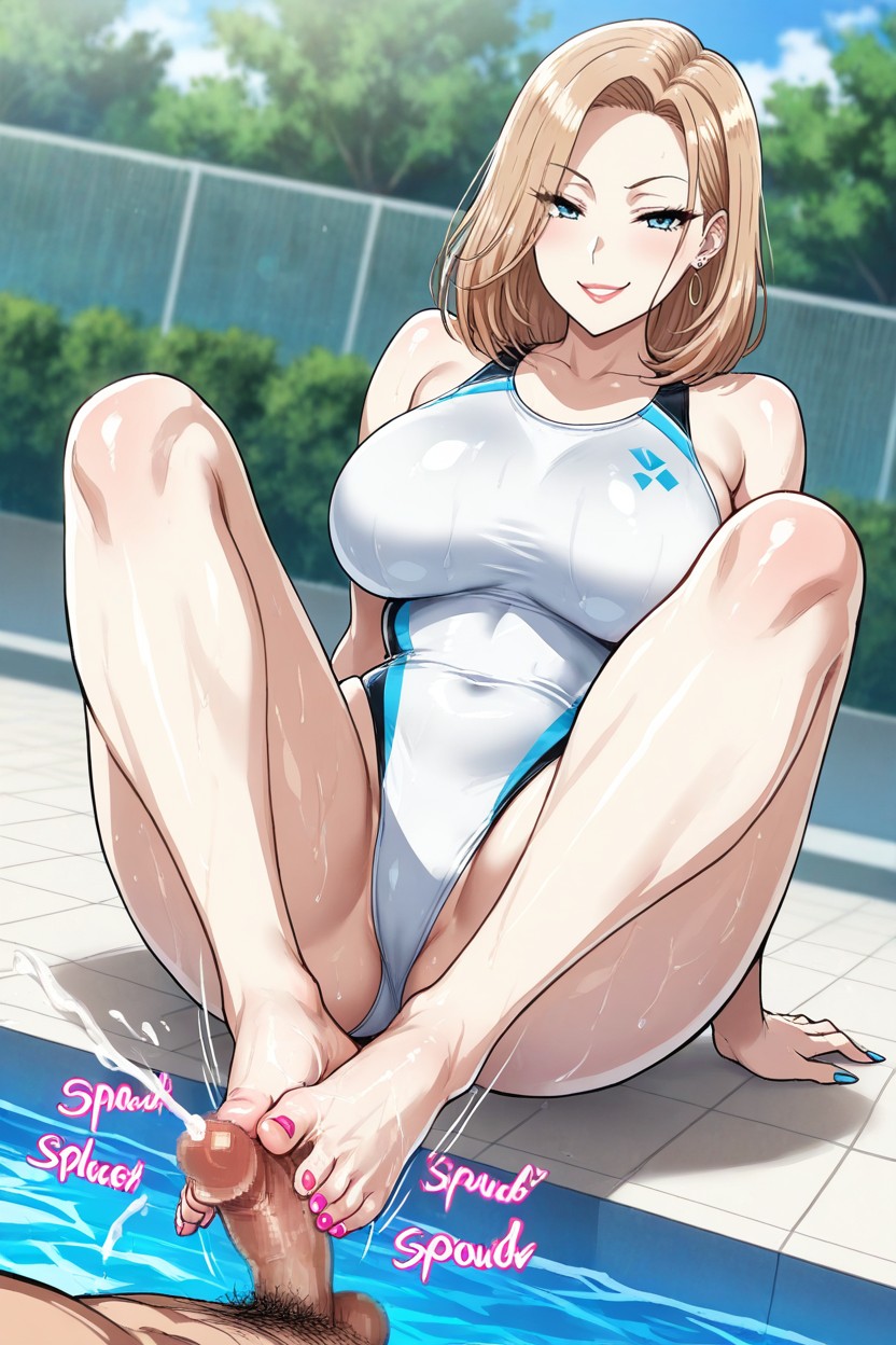 Light Blue Eyes, Japanese Rubbing Sound Effect, Eroquis Art Style Hentai AI Porn
