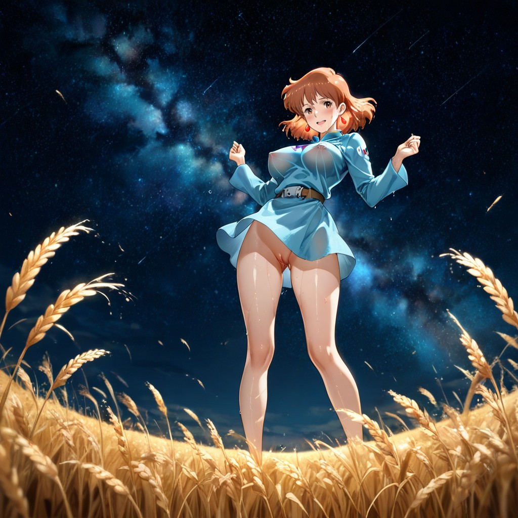 Culo Mediano, Pechos Medianos, Tierna Hentai IA